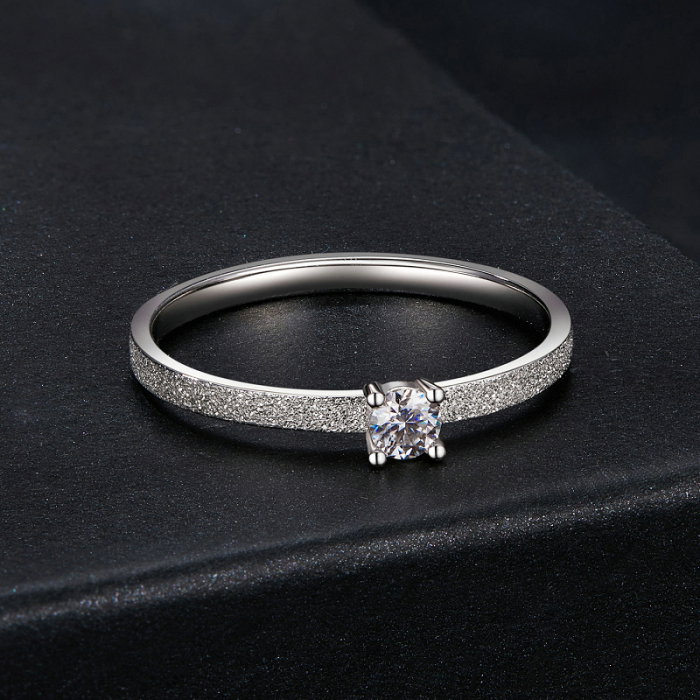 Inel argint elegant cu Moissanit [6]