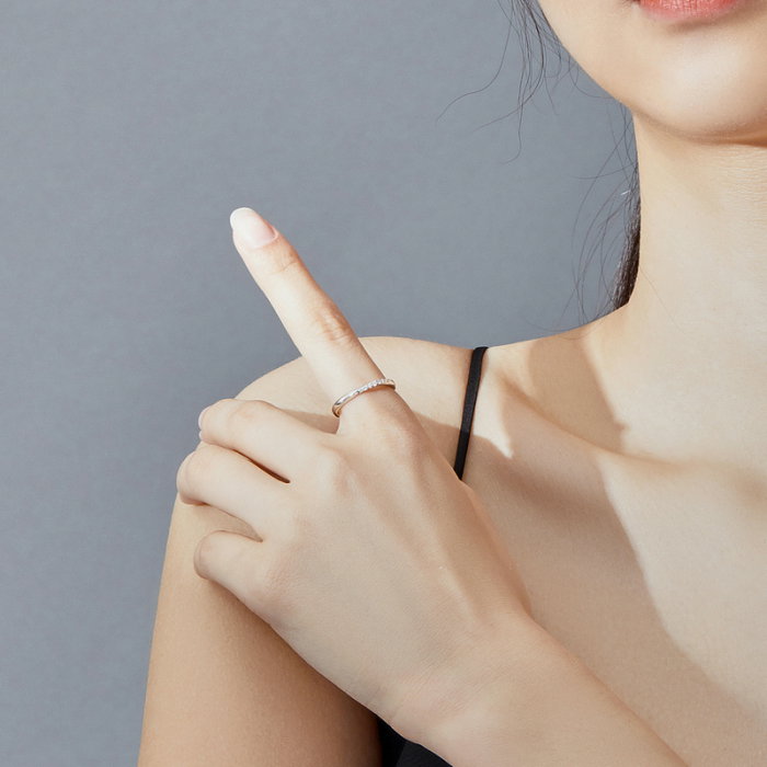 Inel argint elegant cu zirconii je t'aime [10]