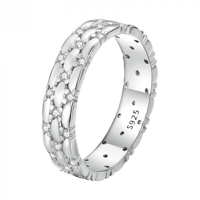 Inel argint elegant cu zirconii [2]