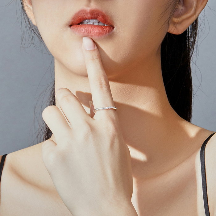 Inel argint elegant cu zirconii je t'aime [3]