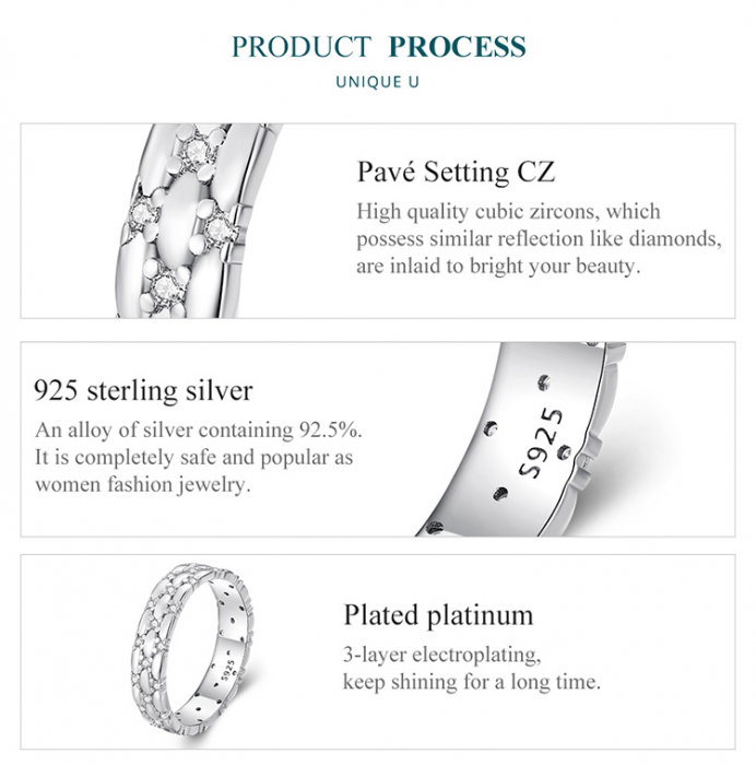 Inel argint elegant cu zirconii [10]