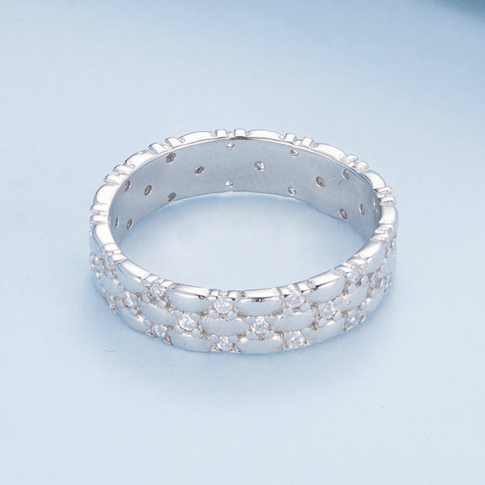 Inel argint elegant cu zirconii [5]