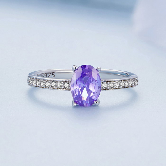 Inel argint elegant cu zirconiu tanzanit [4]