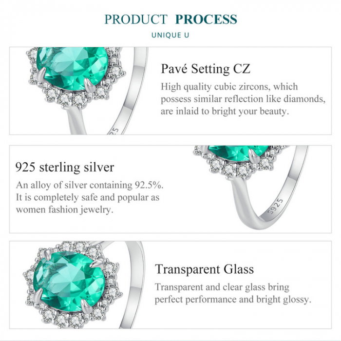 Inel argint elegant cu zirconiu turcoaz [12]