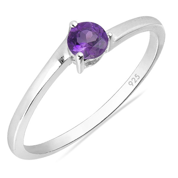 Inel argint Elinor, 925, cu ametist african - IVA0020 [1]