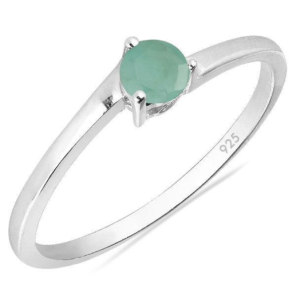 Inel argint Elinor, 925, cu smarald - IVA0024 [1]