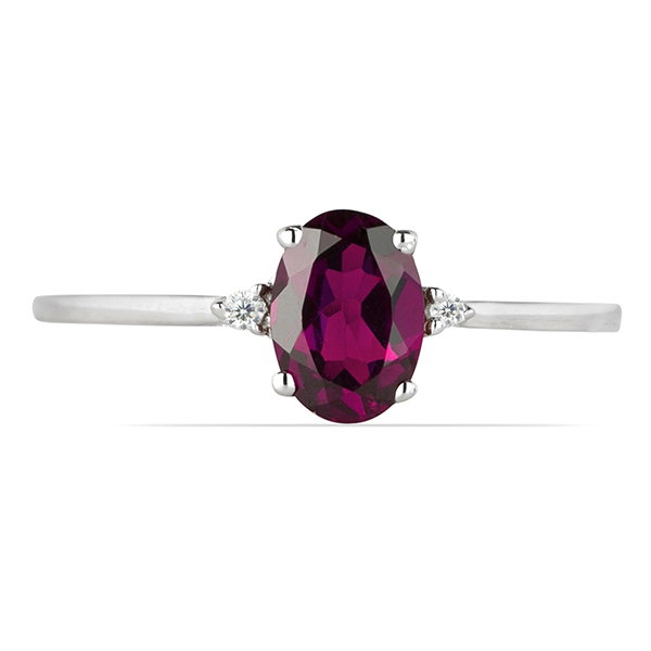 Inel argint Elisabeta, 925, cu rodolit si zirconiu alb - IVA0043 [2]