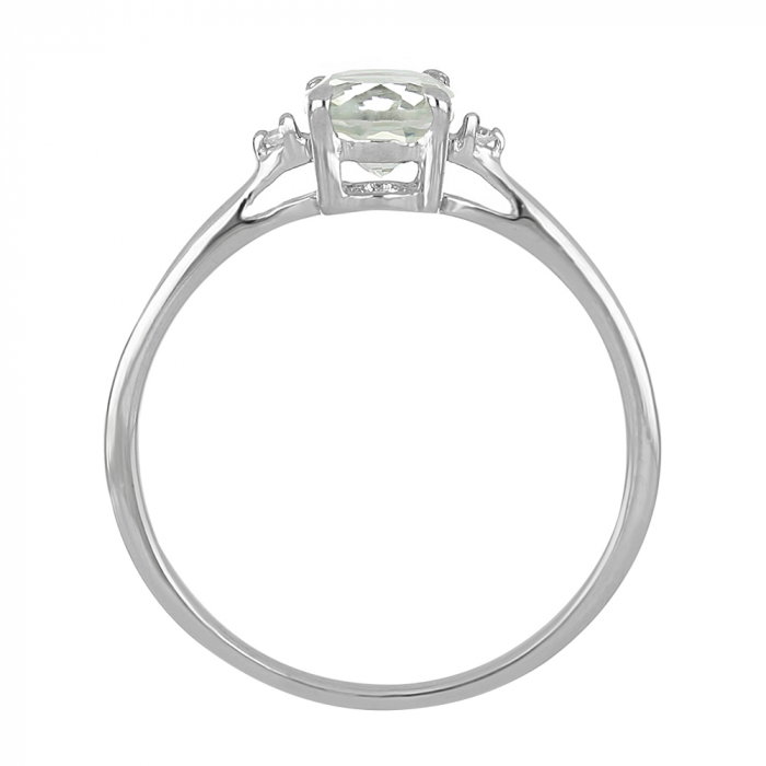 Inel argint Elisabeta cu ametist verde si zirconiu alb - IVA0124 [4]