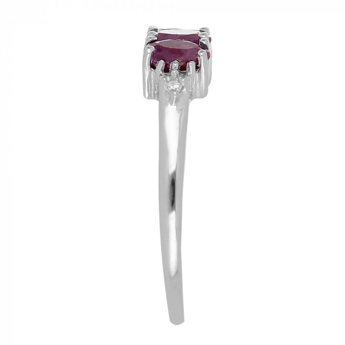 Inel argint eternity cu 5 pietre de rubin - IVA0099 [5]