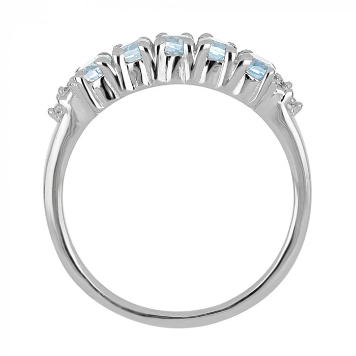 Inel argint eternity cu 5 pietre de topaz - IVA0100 [4]