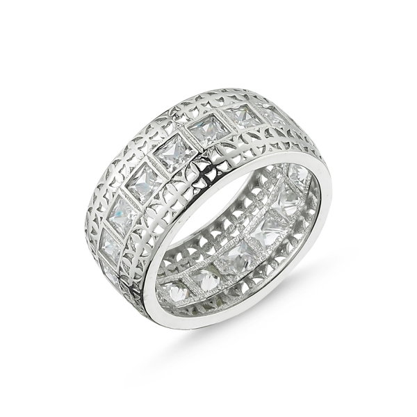 Inel argint Eternity cu zirconii patrare [1]