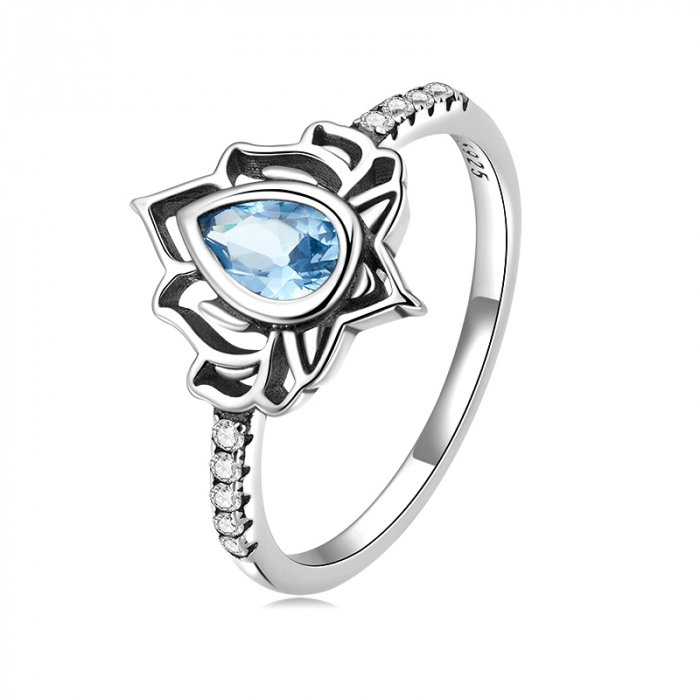 Inel argint floare de lotus [1]