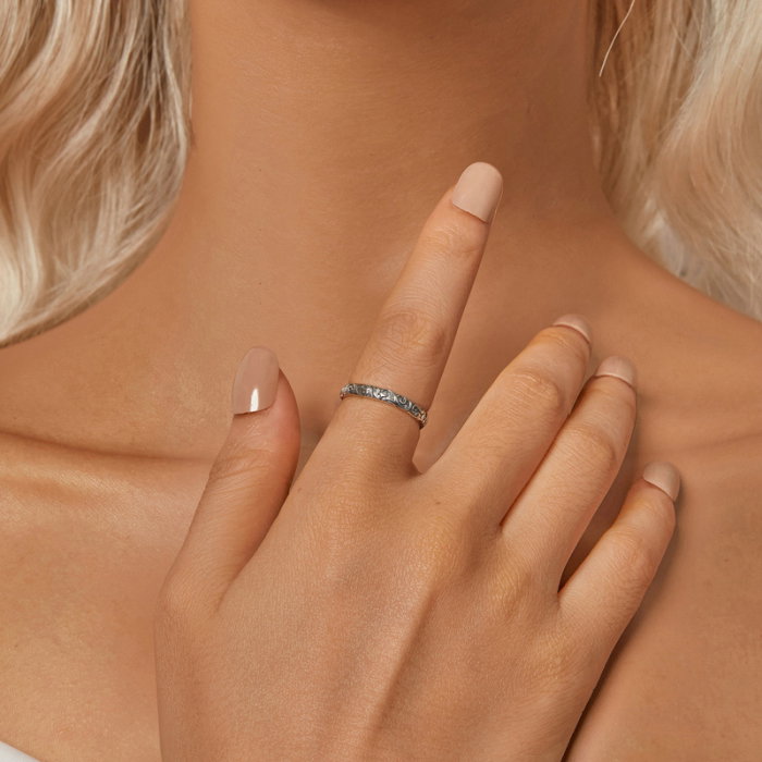 Inel argint floral [4]