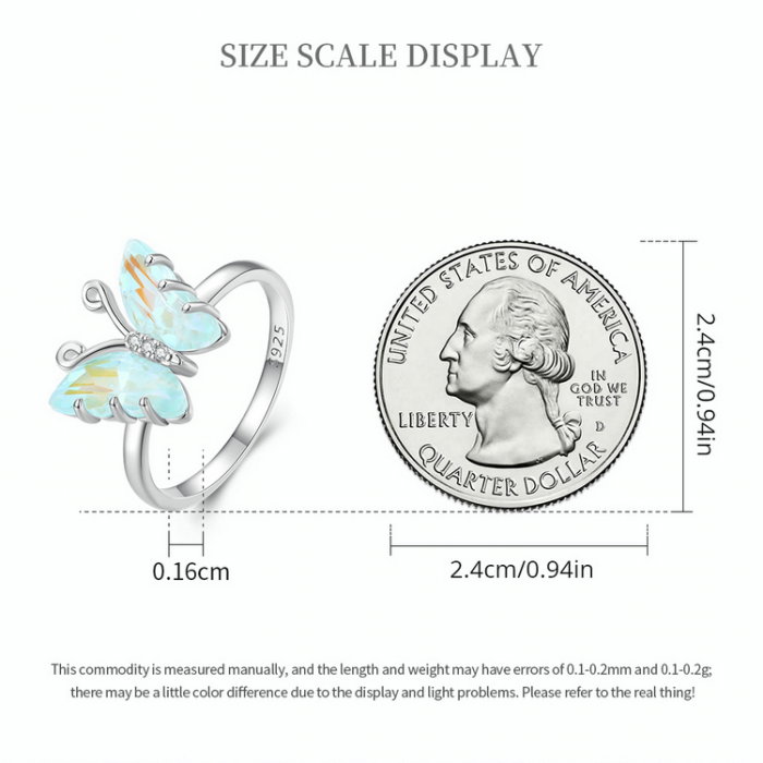 Inel argint fluture simfonie [6]