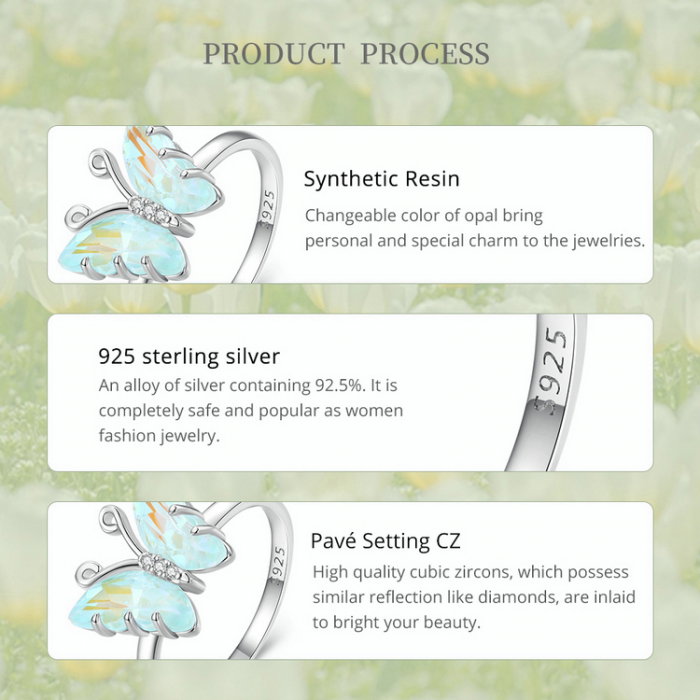 Inel argint fluture simfonie [7]