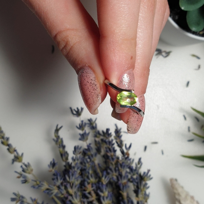 Inel argint Hope, 925, cu peridot - IVA0007 [4]