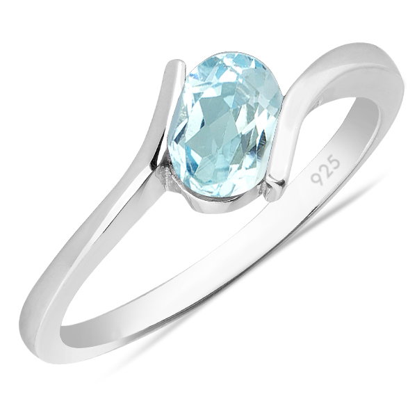 Inel argint Hope, 925, cu topaz albastru - IVA0009 [1]