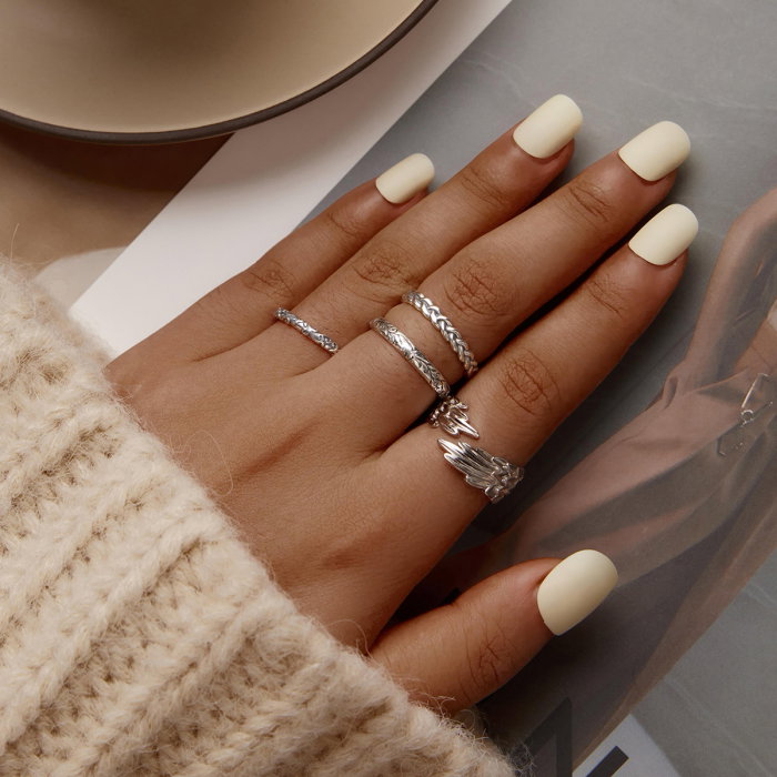 Inel argint impletit de 2 mm [4]