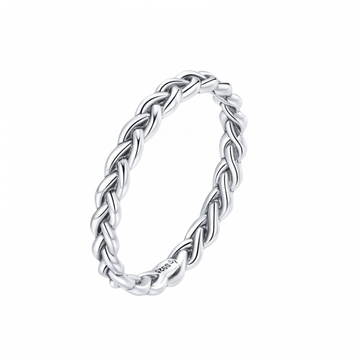 Inel argint impletit de 2 mm [1]