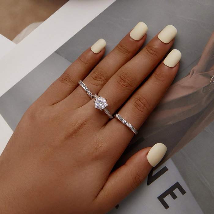 Inel argint impletit de 2 mm [6]