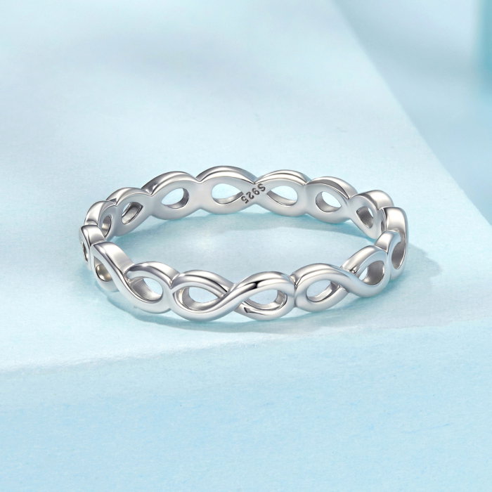 Inel argint infinit [10]