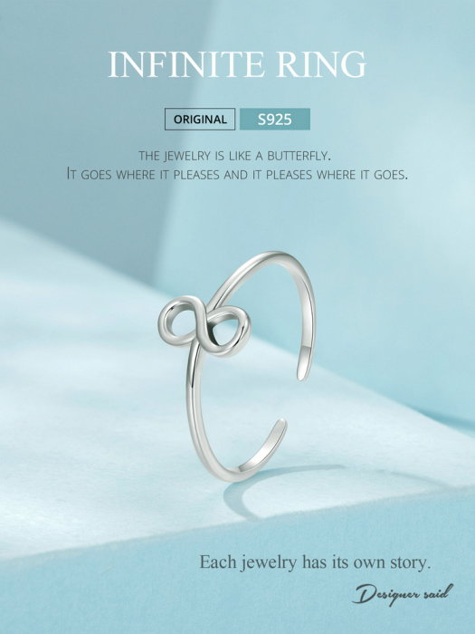 Inel argint Infinity [16]