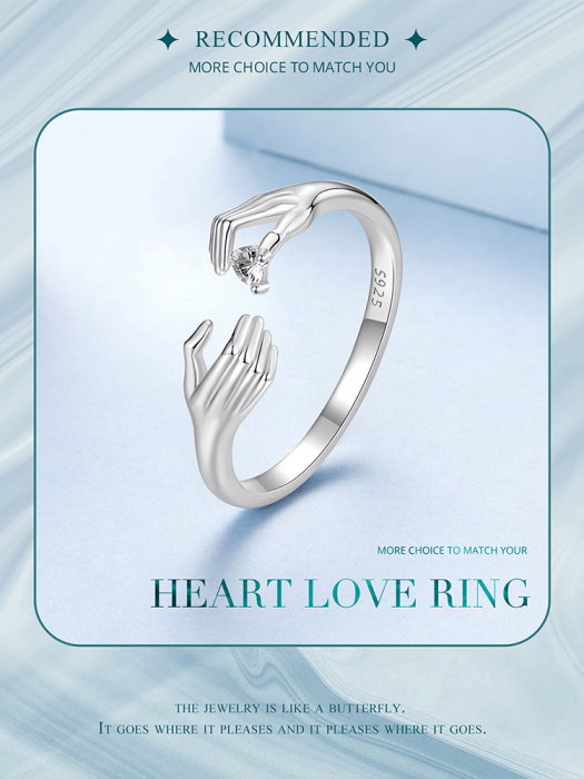 Inel argint Inima Daruita [16]