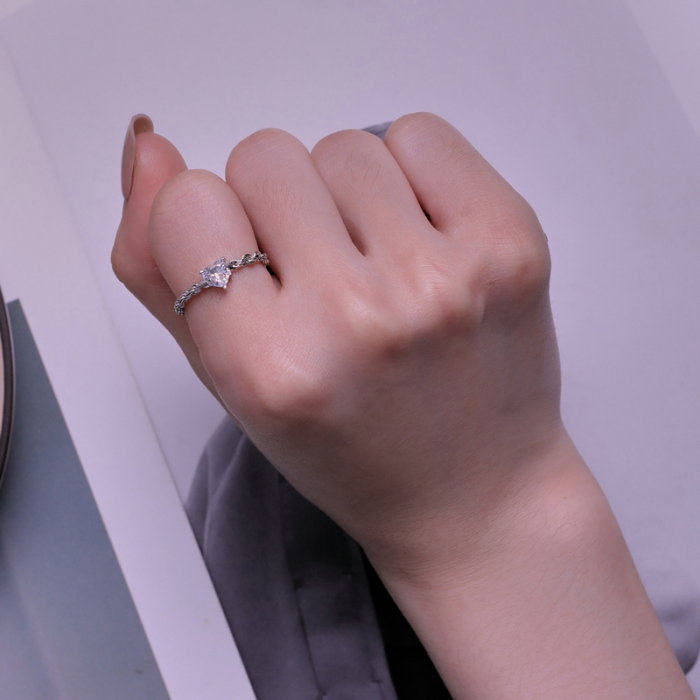 Inel argint inima inlantuita [7]