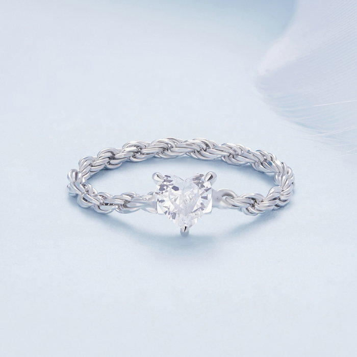 Inel argint inima inlantuita [3]