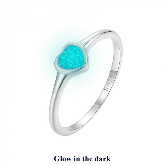 Inel argint inima luminoasa [9]