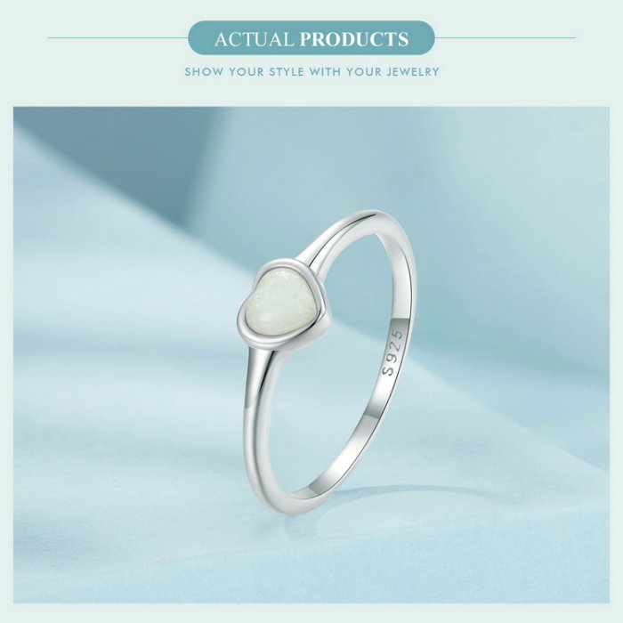 Inel argint inima luminoasa [20]