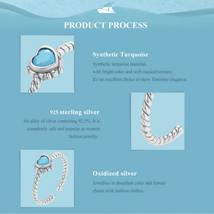 Inel argint inimioara turcoaz [14]