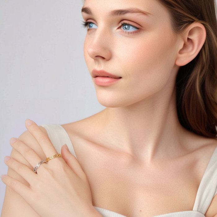 Inel argint inimioare [15]