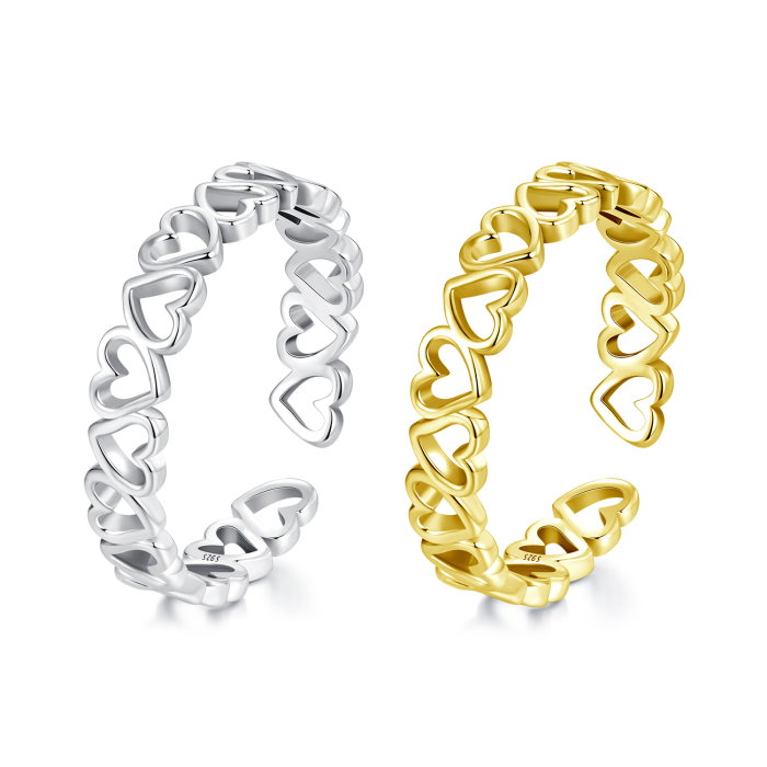 Inel argint inimioare [18]