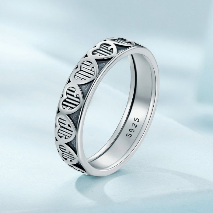 Inel argint inimioare [4]