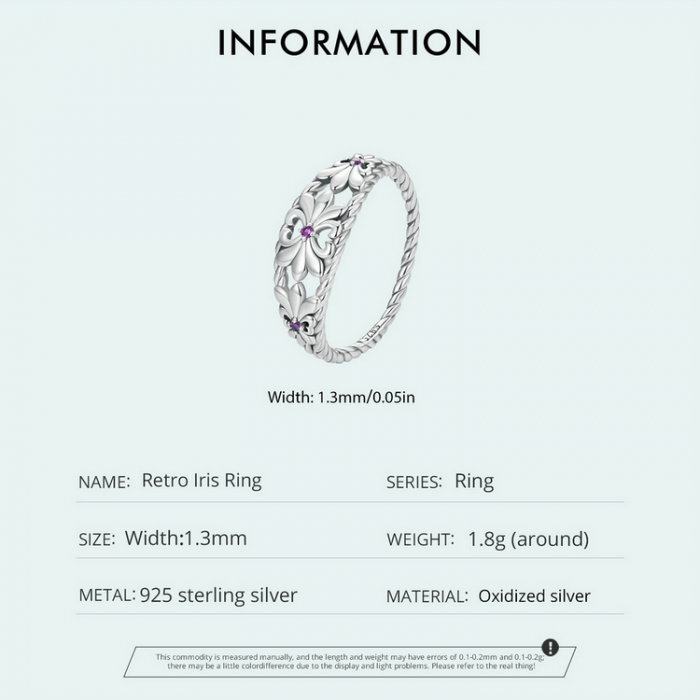 Inel argint iris [11]