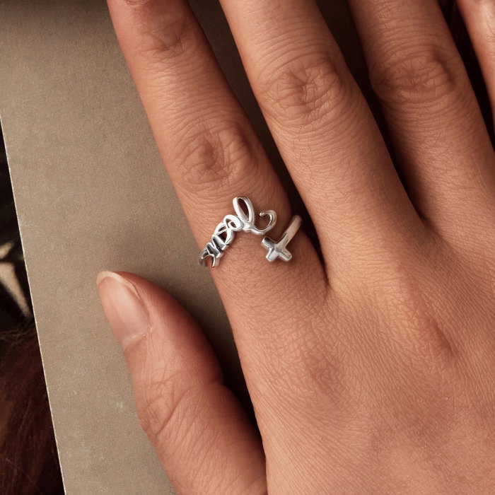 Inel argint Jesus Cross [2]