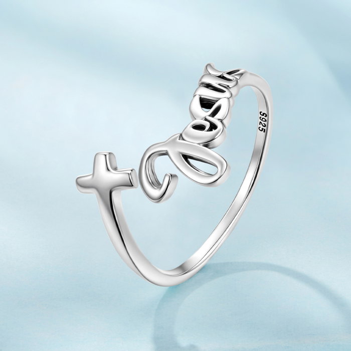 Inel argint Jesus Cross [3]