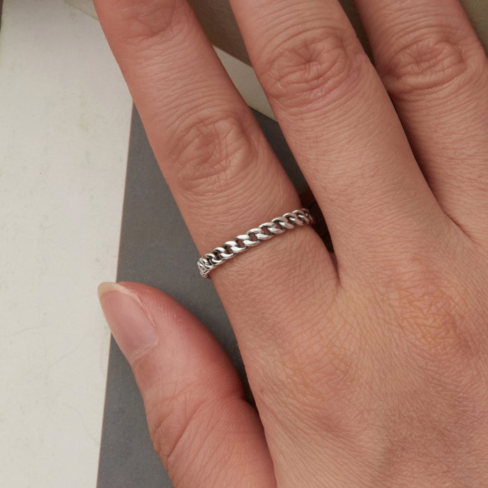 Inel argint lant cubanez [5]