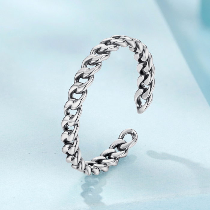 Inel argint lant cubanez [3]