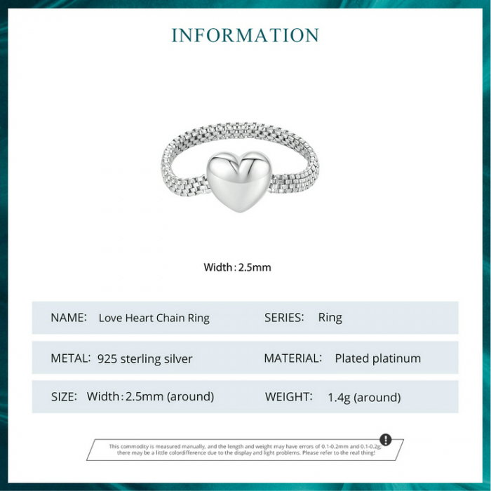 Inel argint lantul iubirii [10]