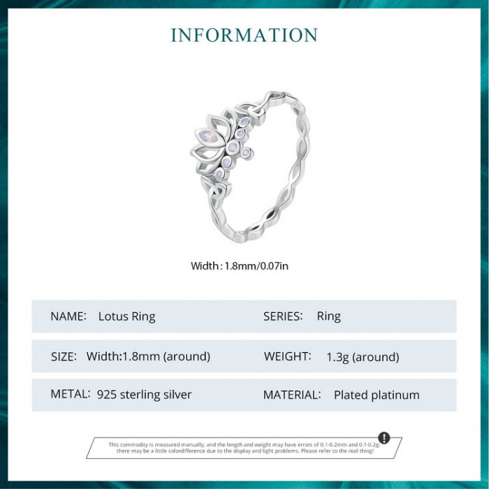 Inel argint lotus [10]