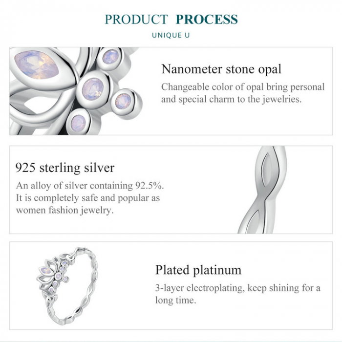 Inel argint lotus [13]