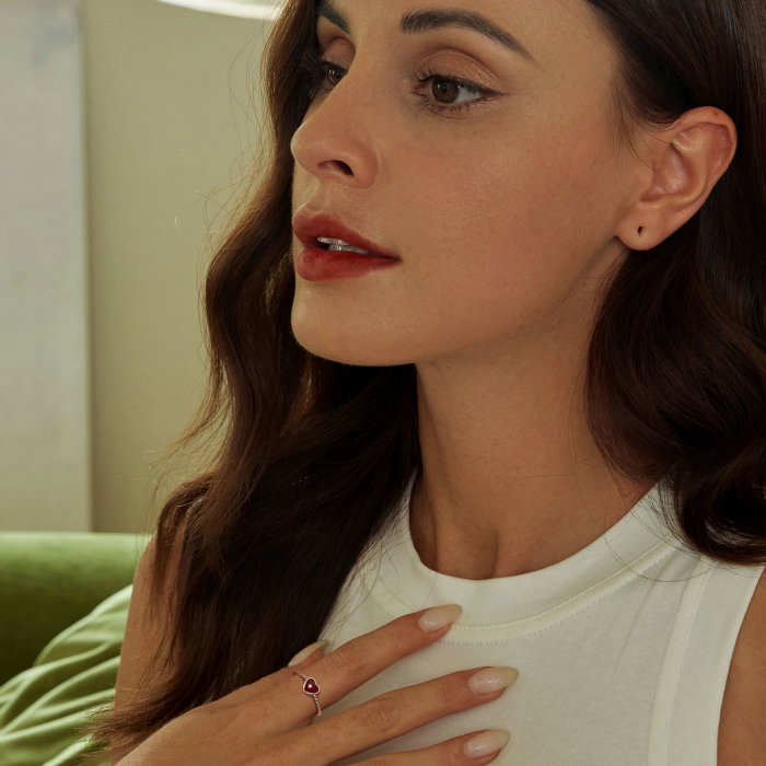 Inel argint Love cu agat [4]