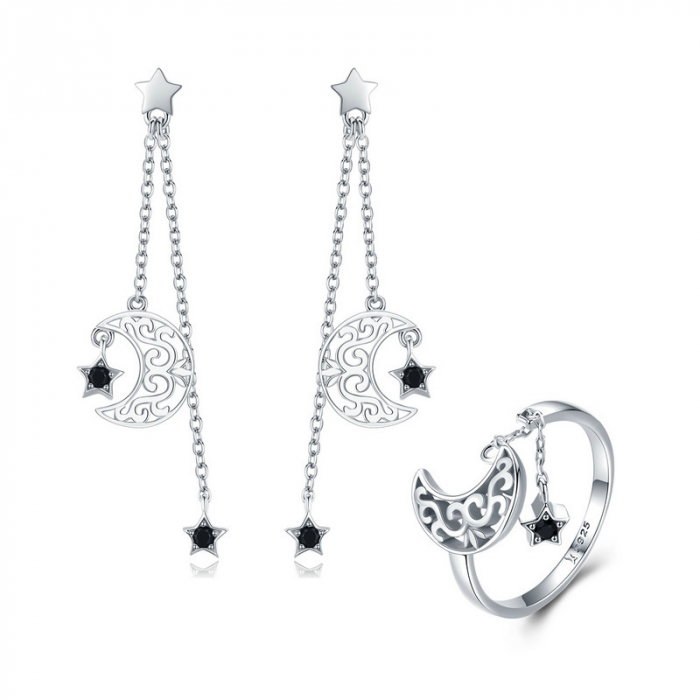 Inel argint Luna si Luceafarul [15]