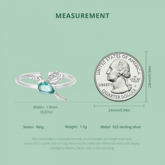 Inel argint pasare colibri [17]