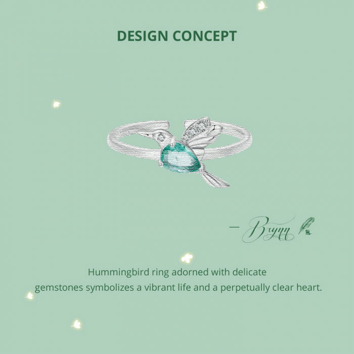 Inel argint pasare colibri [13]