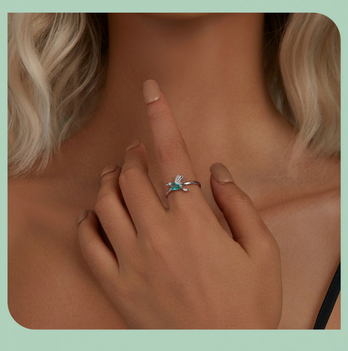 Inel argint pasare colibri [14]