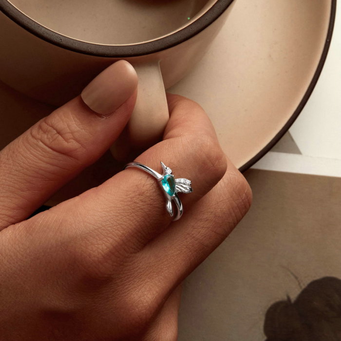 Inel argint pasare colibri [8]