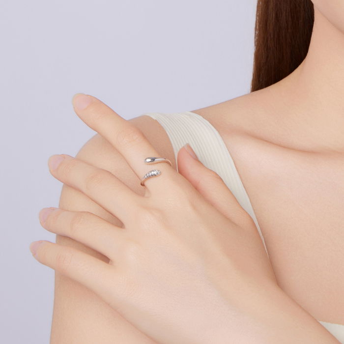 Inel argint picaturi [10]